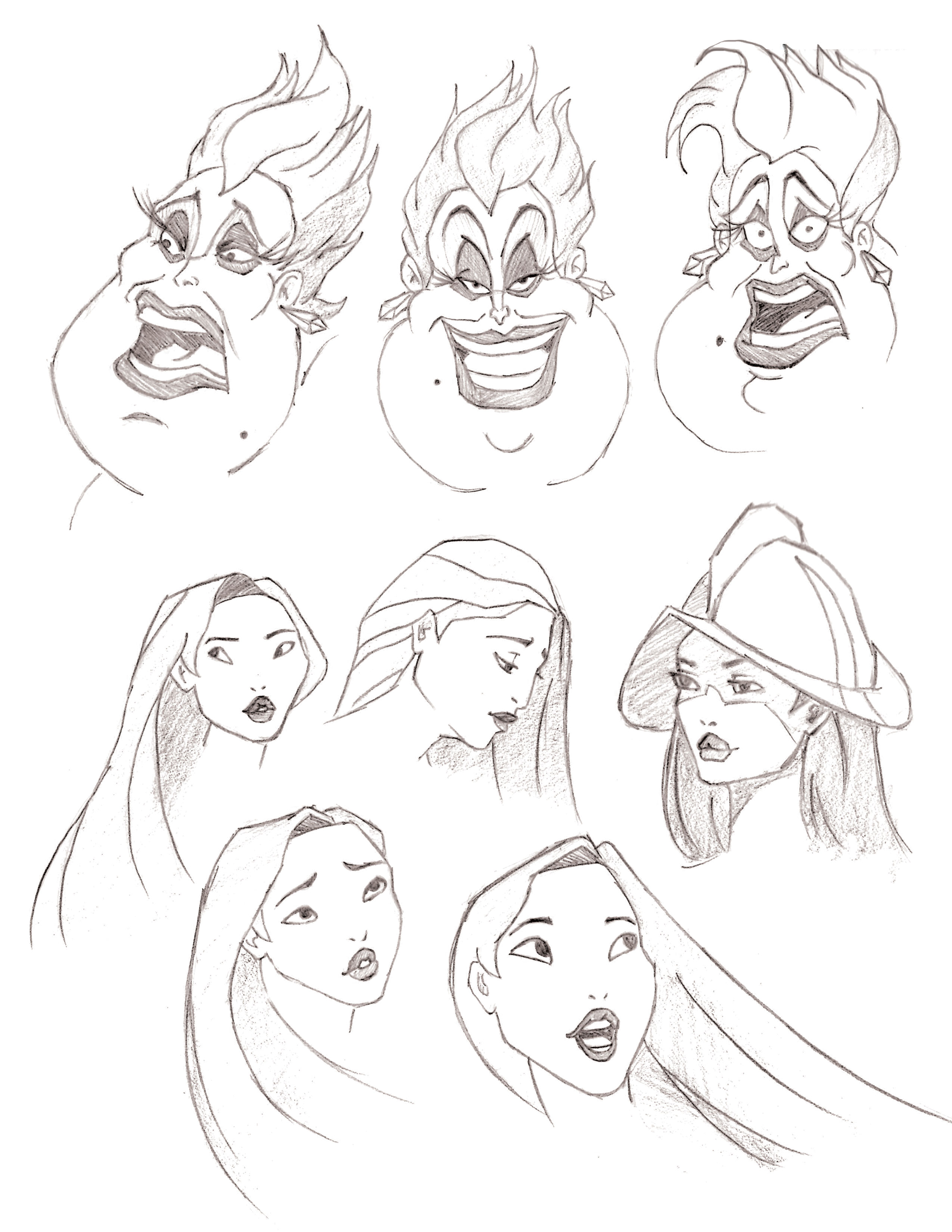 Disney Sketches.